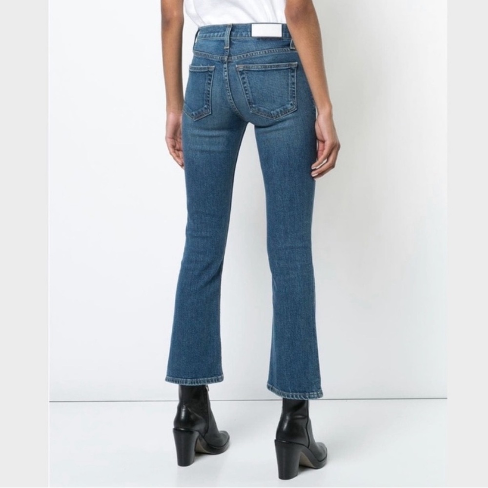 RE/DONE Comfort Stretch Mid Rise Kick Flare Jeans Mid 70s Wash Women’s 26 EUC